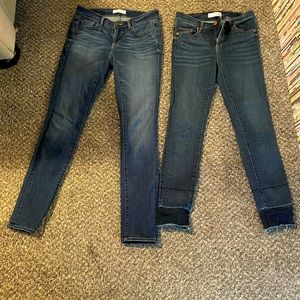 Sz 24 Jean lot one pair never worn one pair worn a couple of times.